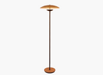 Lampada da terra a forma di fungo di arte nordica elegante beige